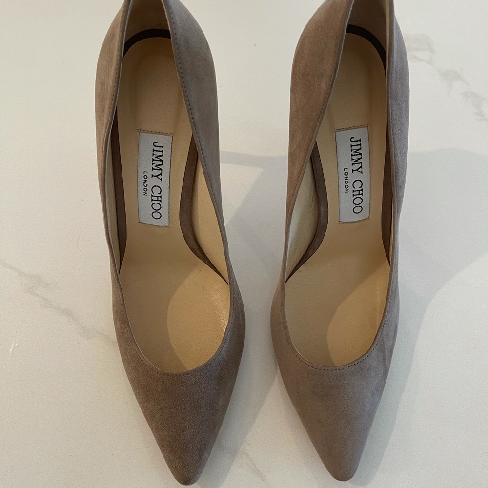 Jimmy Choo suede pumps